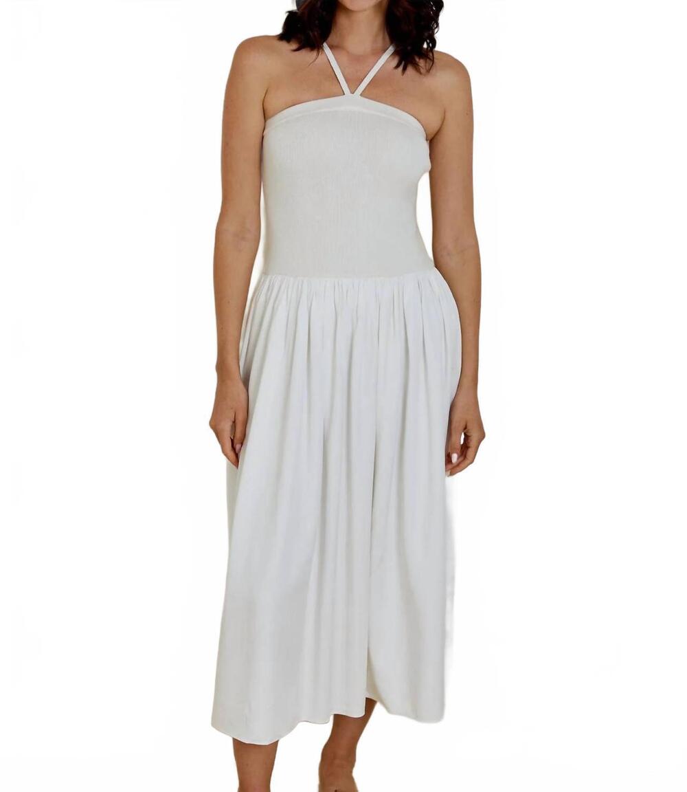 NEW DH NEW YORK aimee dress in white